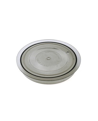 [13-102] Vague Plastic Small Round Cover Smoke Color