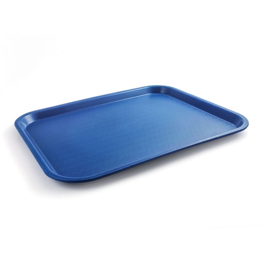 [13-195BL] Vague Fast Food Tray Plastic 45 cm x 35 cm Blue