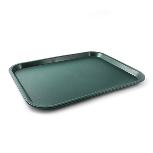 [13-195GR] Vague Fast Food Tray Plastic 45 cm x 35 cm Green