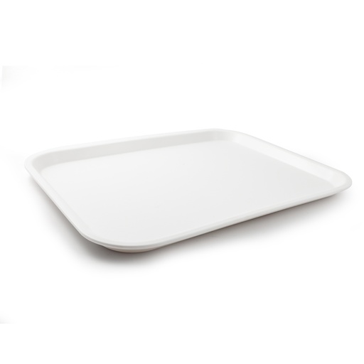[13-195WH] Vague Fast Food Tray Plastic 45 cm x 35 cm White