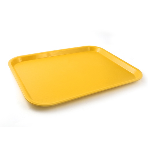 [13-195YL] Vague Fast Food Tray Plastic 45 cm x 35 cm Yellow