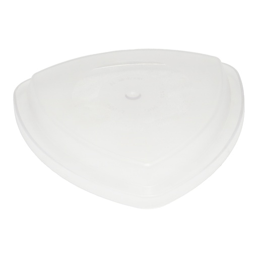 [13-654C] Vague Plastic Triangular Cover Clear Color 15.5 cm