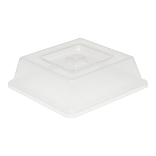 [13-655C] Vague Plastic Square Cover Clear Color 18.7 cm