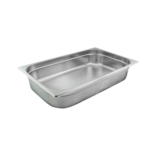 [GN-046-U6] Vague Stainless Steel Perforated Gastronorm Pan GN-Perforated 1/1 -100 mm