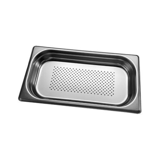 [GN-060-U18] Vague Stainless Steel Perforated Gastronorm Pan GN-Perforated 1/3 -40 mm