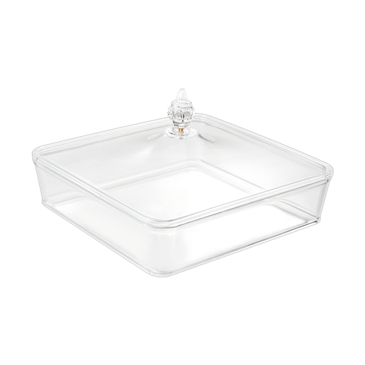 [02-1386] Vague Square Acrylic Candy Box Set 22 x 22 x 6 cm