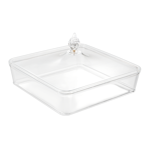 [02-1387] Vague Square Acrylic Candy Box Set 27.3 x 27.3 x 7 cm