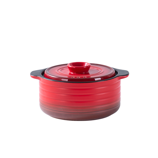 [03-360] Che Brucia Ceramic Red Direct Fire 1 Liter Casserole