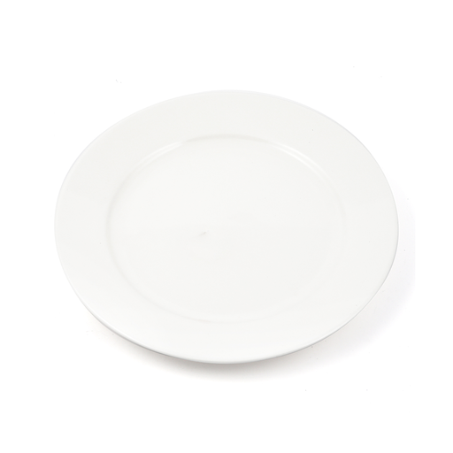 [08-1353] B2B Ivory Porcelain Flat Plate 17.5 cm / 7"