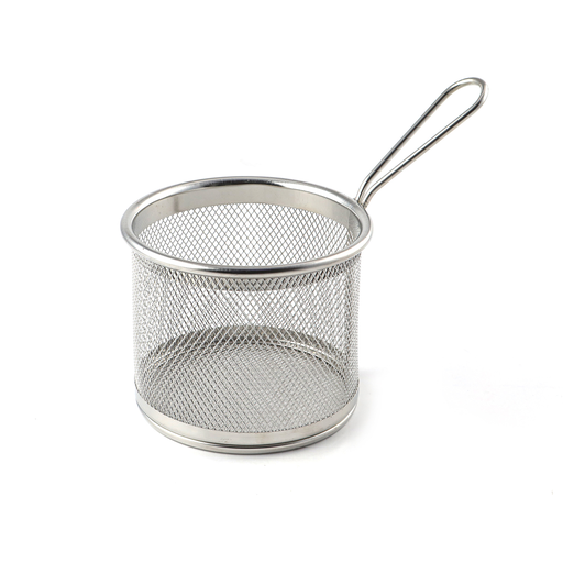 [13-1259] Stainless Steel Round Fry Basket 8.5 cm