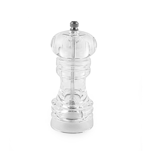 [13-754] Transparent Pepper Mill 5.5 cm x 14 cm