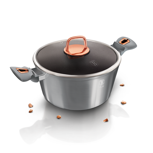 [BH-010] Berlinger Haus Casserole with Lid 24 cm Moonlight Collection / BH/6012