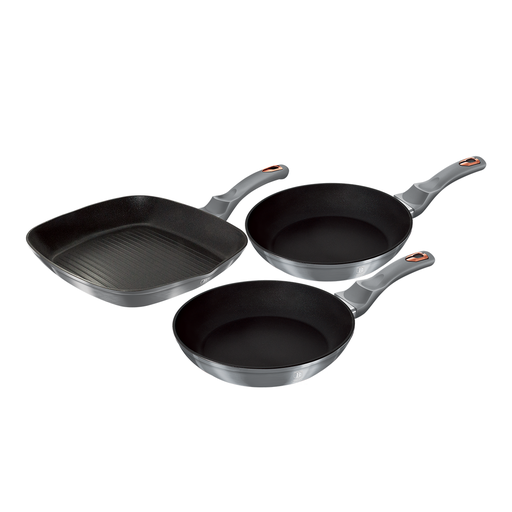 [BH-014] Berlinger Haus 3 Piece Frypan Set Moonlight Collection / BH/6018F