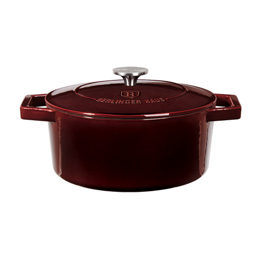 [BH-053] Berlinger Haus Burgundy Cast Iron Casserole 20 cm / BH/6516