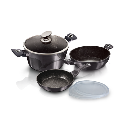[BH-072] Berlinger Haus 6 Pieces Cookware Set Metallic Line Carbon Pro Collection / BH/6905