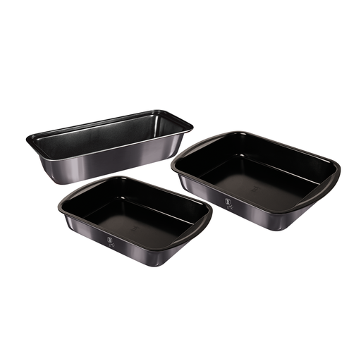 [BH-085] Berlinger Haus 3 Pieces Oblong & Loaf Baking Set Carbon Pro Collection / BH/7631