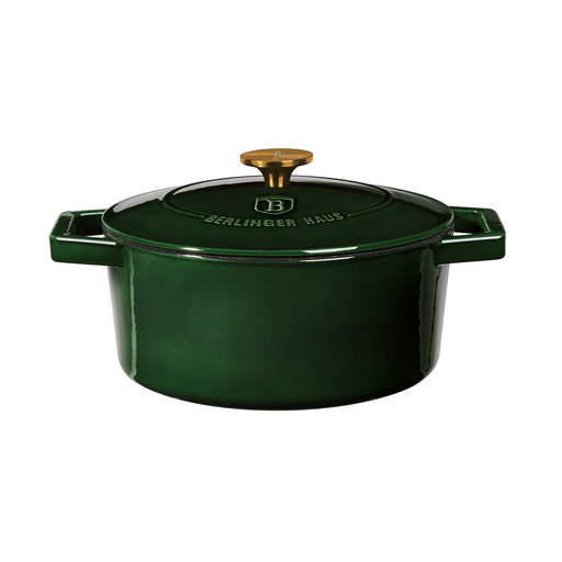 [BH-178] Berlinger Haus Emerald Cast Iron Casserole 24 cm / BH/6503