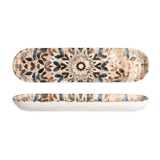 [RN-003] صحن بورسلان بيضاوي 25سم RINART