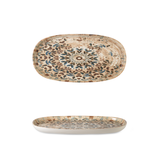 [RN-006] Rinart Oval Flat Plate 25 cm x 13 cm / TLD25OKT-Azte