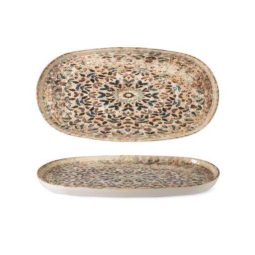 [RN-007] Rinart Oval Flat Plate 35 cm x 18 cm / TLD35OKT-Azte