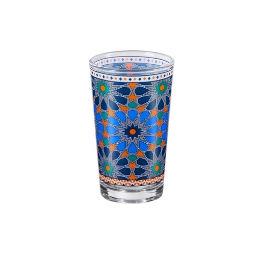 [04-592] Vague Moroccan Starburst Mosaic 6 Pcs Tea Glass Set 120 ml