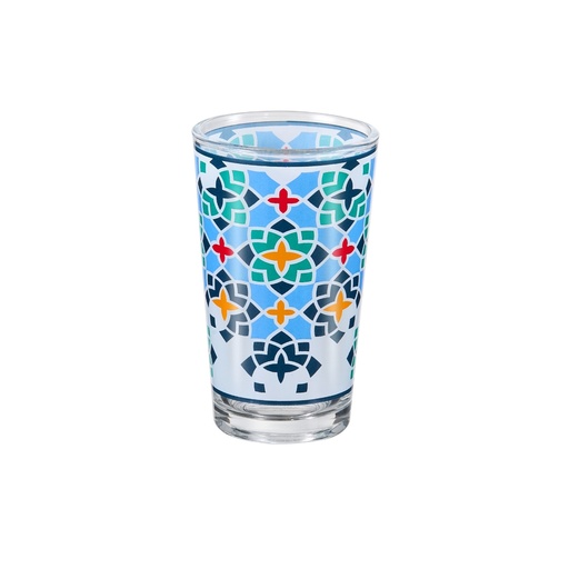 [04-595] Vague Moroccan Classic Green Lattice 6 Pcs Tea Glass Set 120 ml