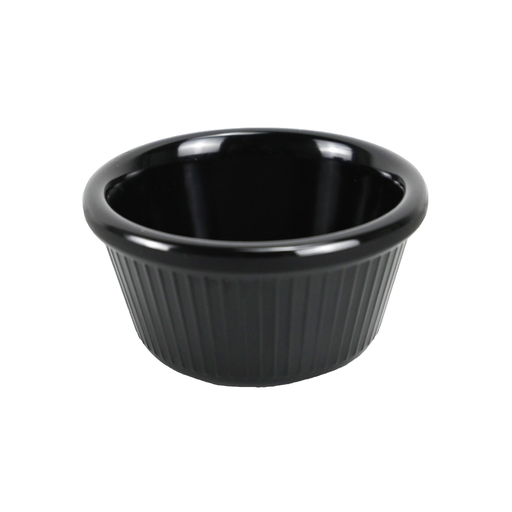 [36-583] Vague Black Melamine Ramekin 7 x 3.6 cm