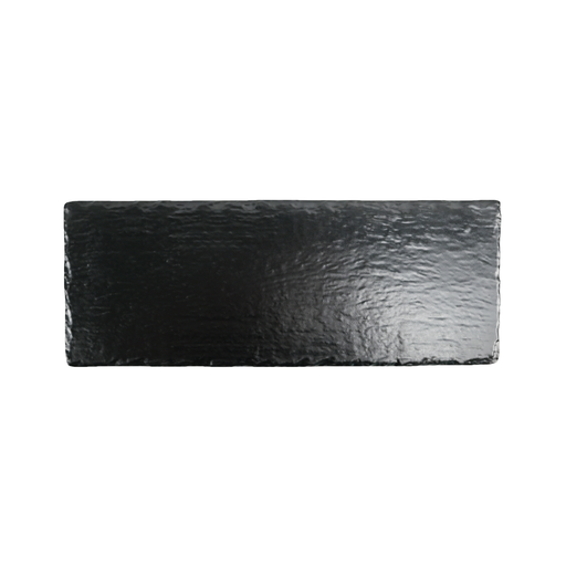 [36-597] Vague Black Melamine Rectangle Plate 42 x 16.2cm
