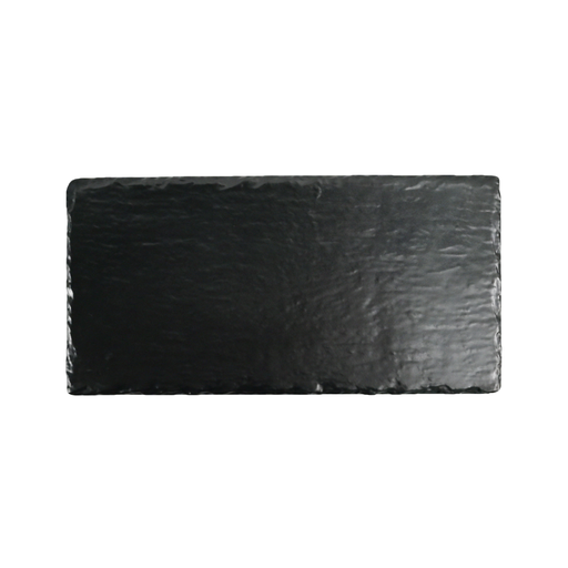 [36-598] Vague Black Melamine Rectangle Plate 32 x 16.2 cm