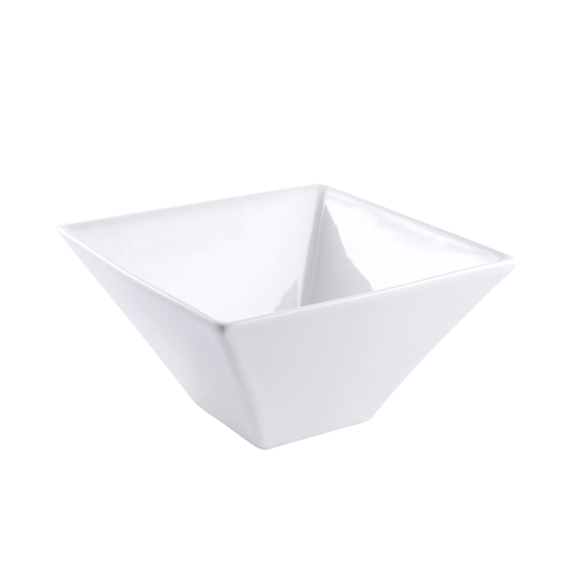 [08-058] Porceletta Ivory Porcelain Square Bowl 20 cm
