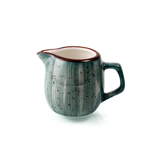 [08-074DG] Porceletta Green Color Glazed Porcelain Creamer 80 ml