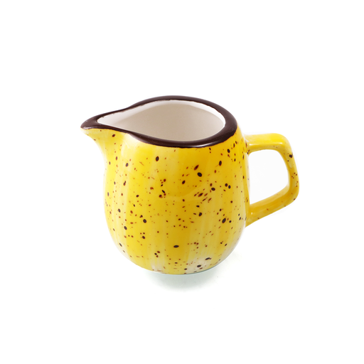 [08-074DY] Porceletta Yellow Color Glazed Porcelain Creamer 80 ml