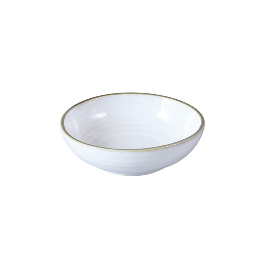 [08-113D2] Porceletta Terra Reactive Glaze Porcelain 3.5" Round Dish