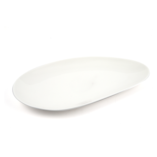 [08-1328P] Porceletta Ivory Porcelain Medium Oval platter 16x30.5 cm