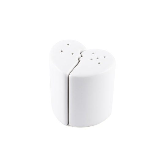 [08-142] Porceletta Ivory Porcelain Salt & Pepper