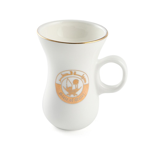 [08-1422] طقم فناجين شاي بورسليتا  من البورسلين، مكون من 6 قطع