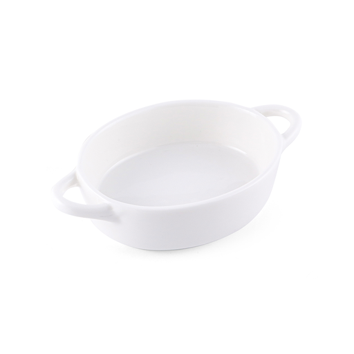 [08-1450] Porceletta Ivory Porcelain Oval Smal Bowl 8.8 cm