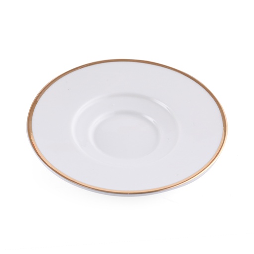 [08-1454] Porceletta Ivory Porcelain Saucer Set PVC of 6