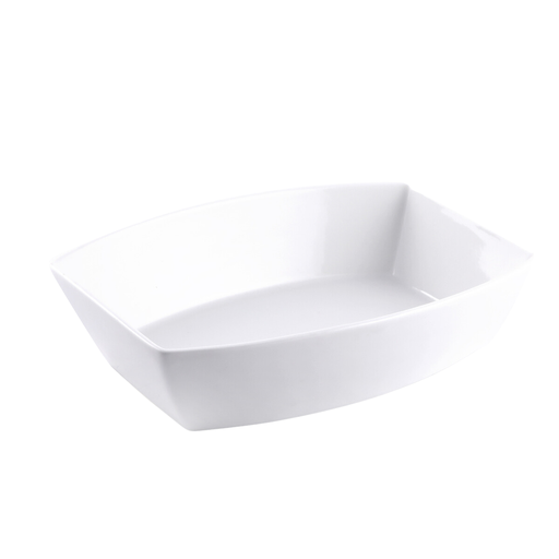 [08-1480] Porceletta Ivory Porcelain Rectangular Bowl 20 cm