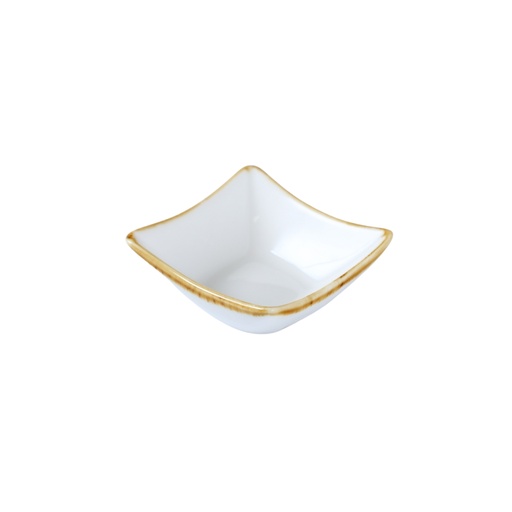 [08-1484D1] Porceletta Ivory Mocha Dish 3"