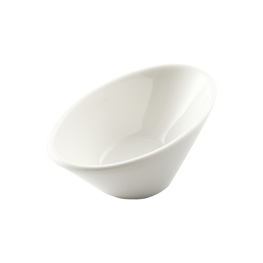 [08-1493] Porceletta Ivory Porcelain Cone Shape Dish 10x6x4 cm