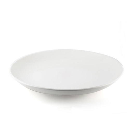 [08-1562] Porceletta Ivory Porcelain Ouzi Round Plate Size: 45.6 cm/6.5 cm