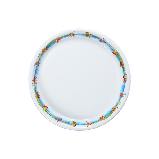 [08-1564KD2] Porceletta Ivory Porcelain 9" Kids round plate