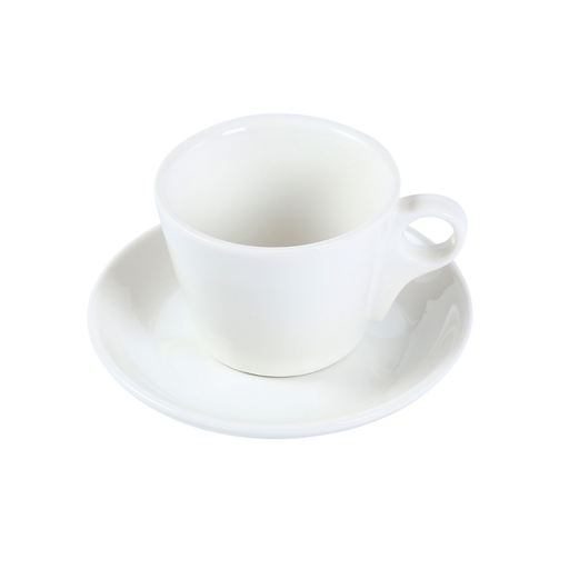 [08-1612] Porceletta Ivory Porcelain Cup & Saucer 15 cm / 300 ml
