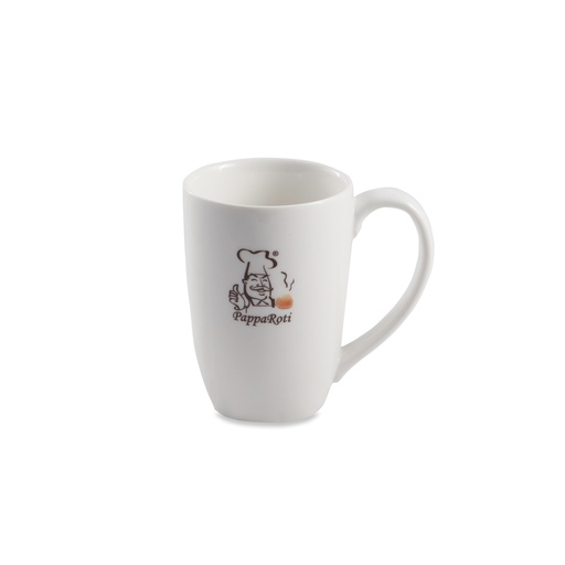 [08-203] Porceletta Ivory Porcelain Papparoti Mug 280 ml two Logo