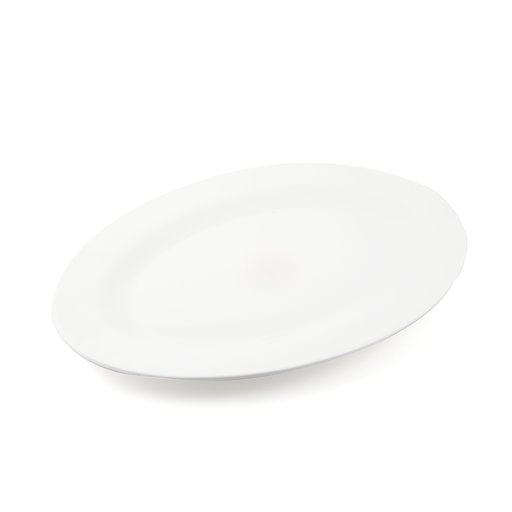 [08-217] Porceletta Ivory Porcelain Oval Serving Plate 45 cm / 18"