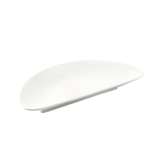 [08-232] Porceletta Ivory Porcelain Moon Flat Plate 7.7"